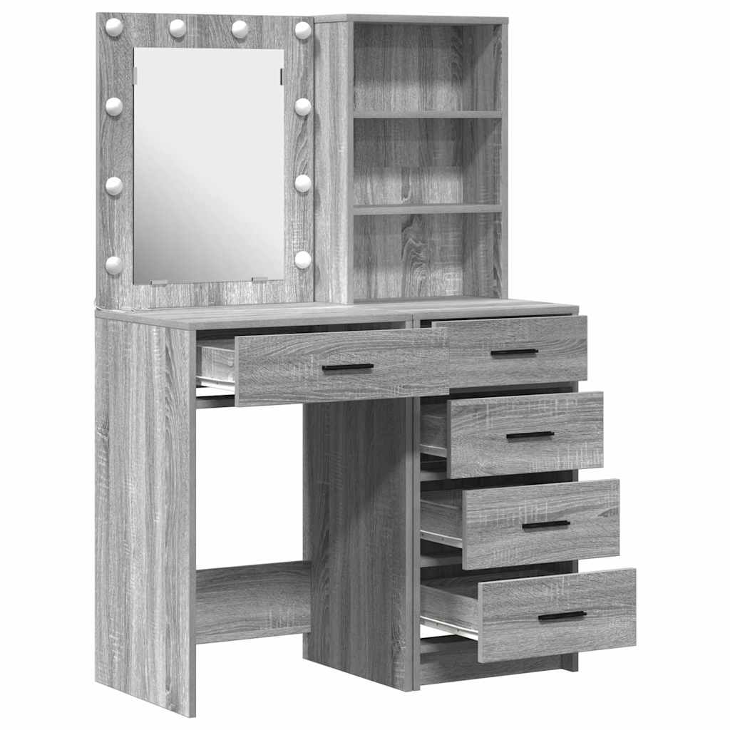 Τραπέζι περιποίησης 2 τμχ. Γκρι 50 x 41 x 135 εκ
