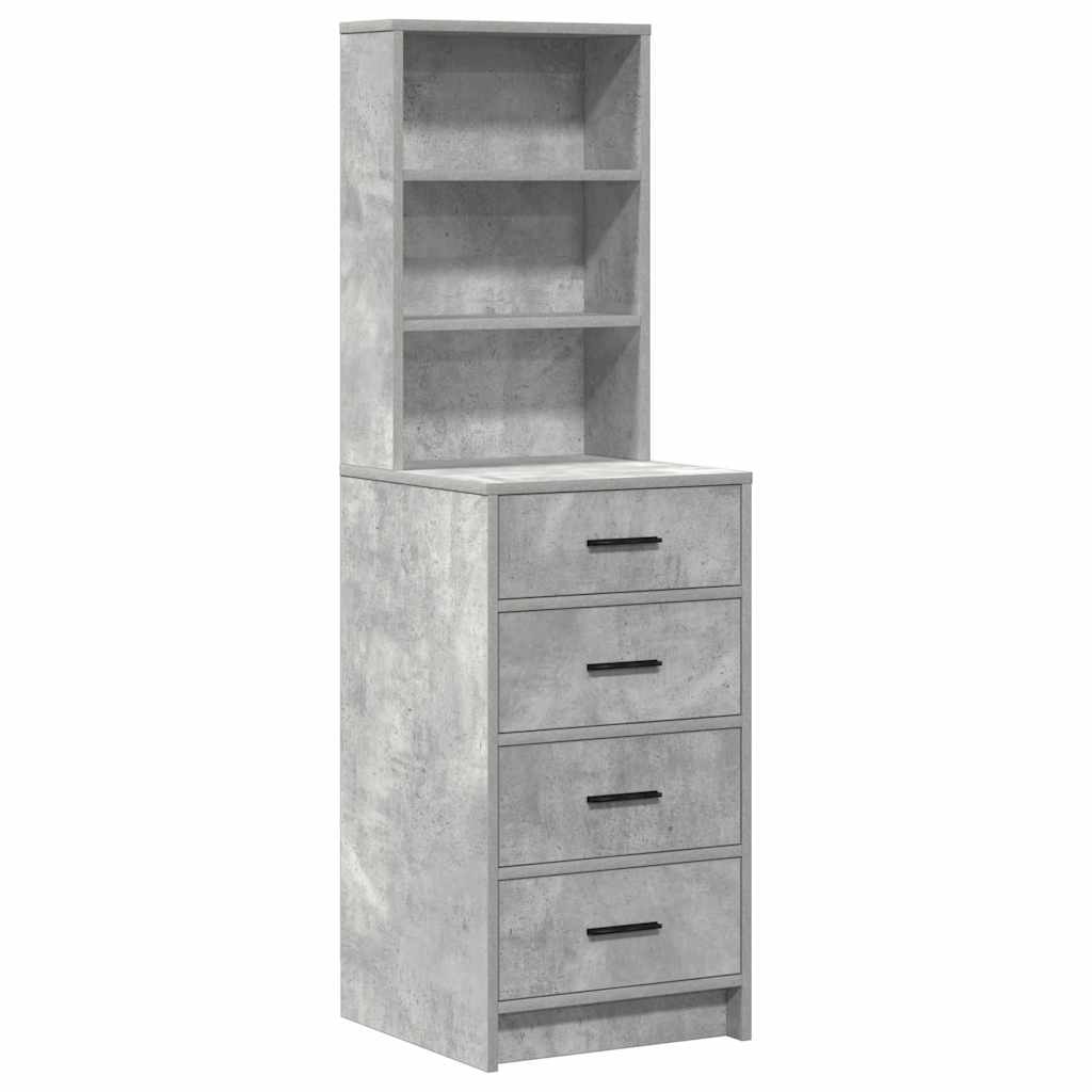 Τραπέζι περιποίησης 3 τμχ. Σκυρόδεμα Γκρι 78,5 x 41 x 135 εκ