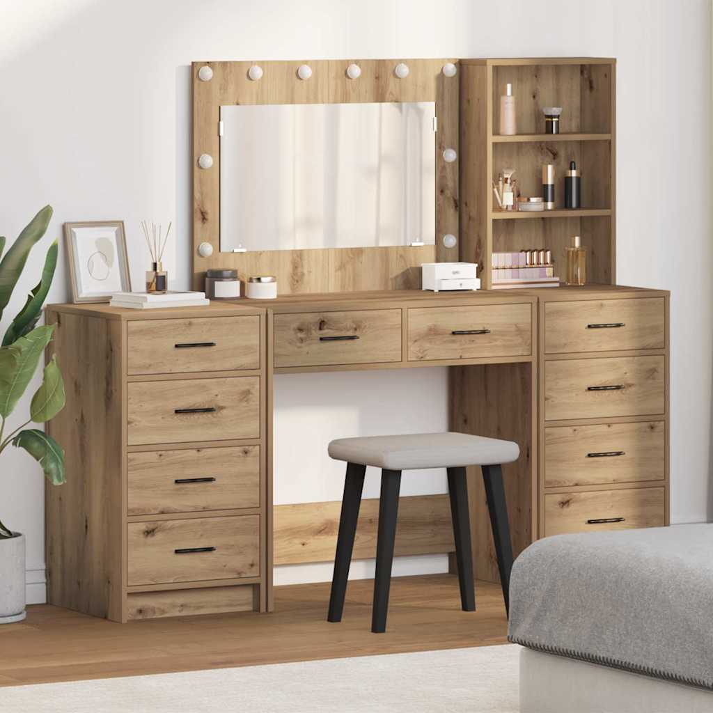 Τραπέζι περιποίησης 3 τμχ. Artisan Oak 78,5 x 41 x 135 εκ
