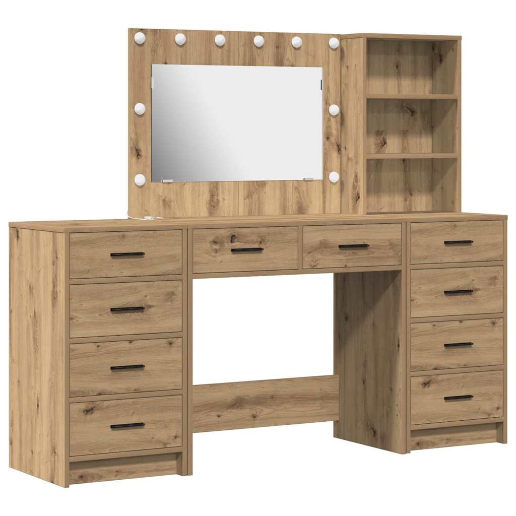 Τραπέζι περιποίησης 3 τμχ. Artisan Oak 78,5 x 41 x 135 εκ