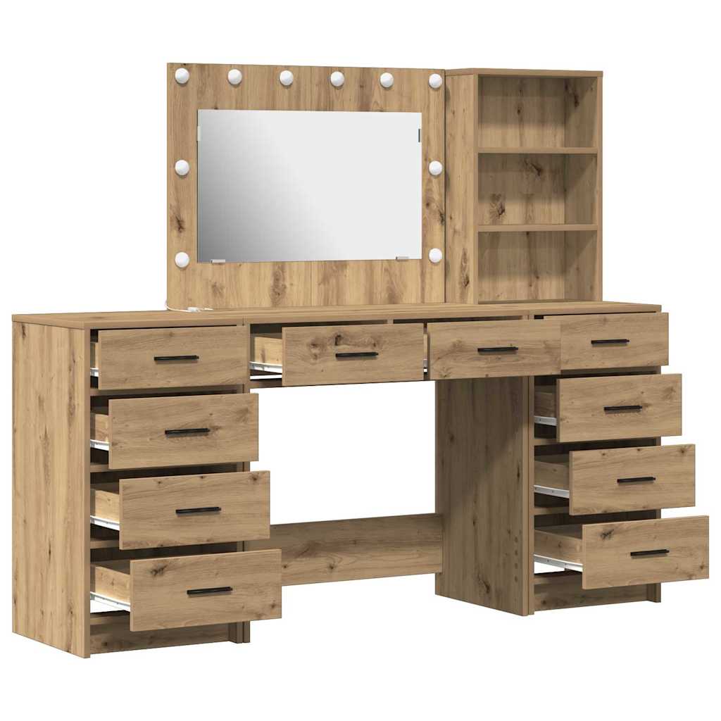 Τραπέζι περιποίησης 3 τμχ. Artisan Oak 78,5 x 41 x 135 εκ
