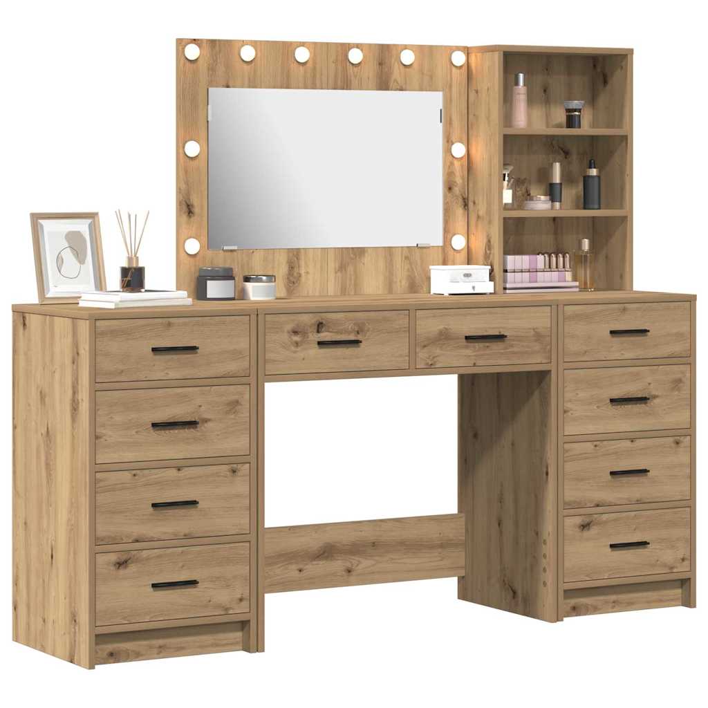 Τραπέζι περιποίησης 3 τμχ. Artisan Oak 78,5 x 41 x 135 εκ