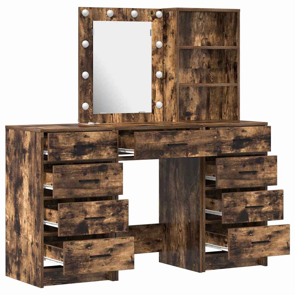 Τραπέζι περιποίησης 3 τμχ. Καφέ 40 x 41 x 135 εκ.