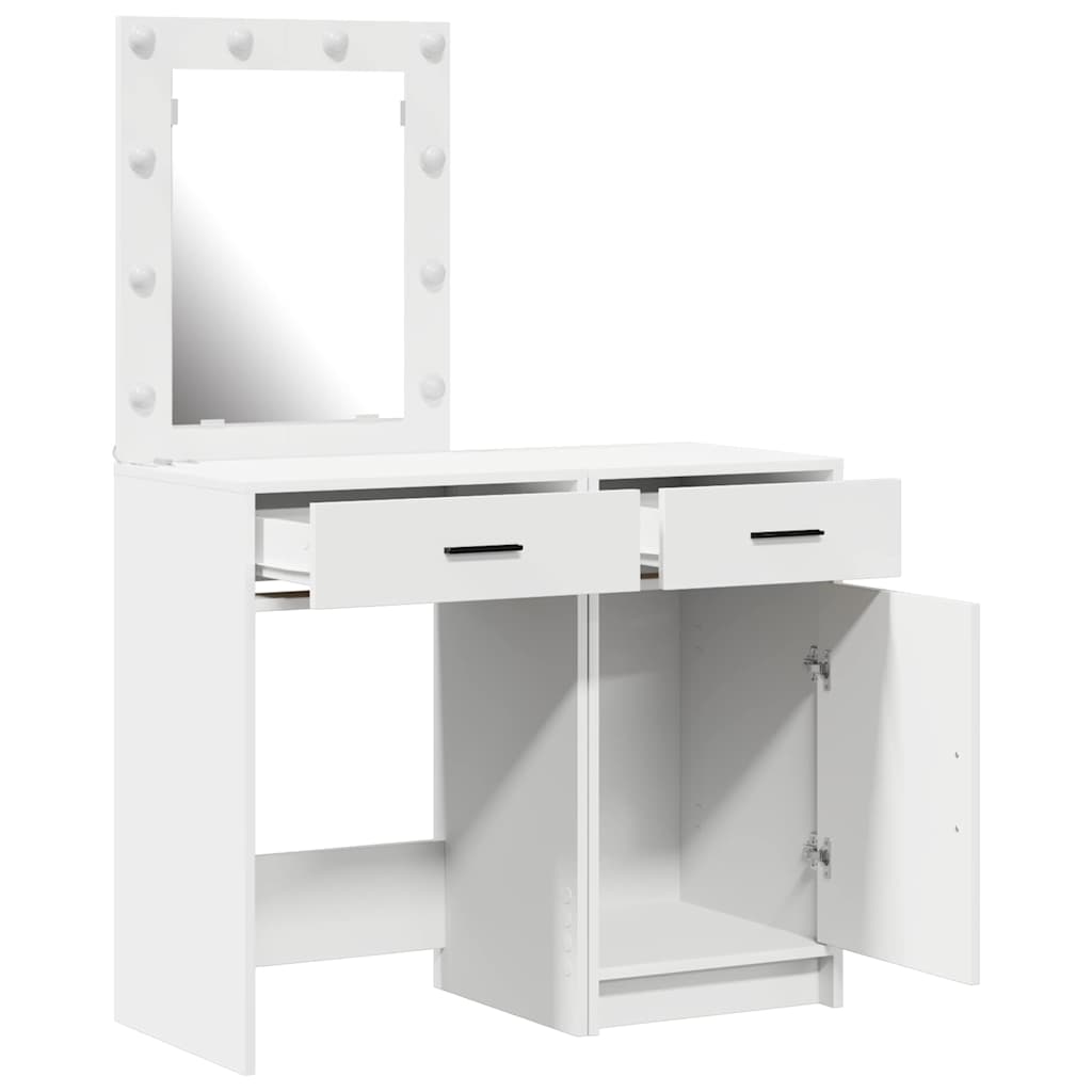 Τραπέζι περιποίησης 2 τμχ. Λευκό 50 x 41 x 135 εκ