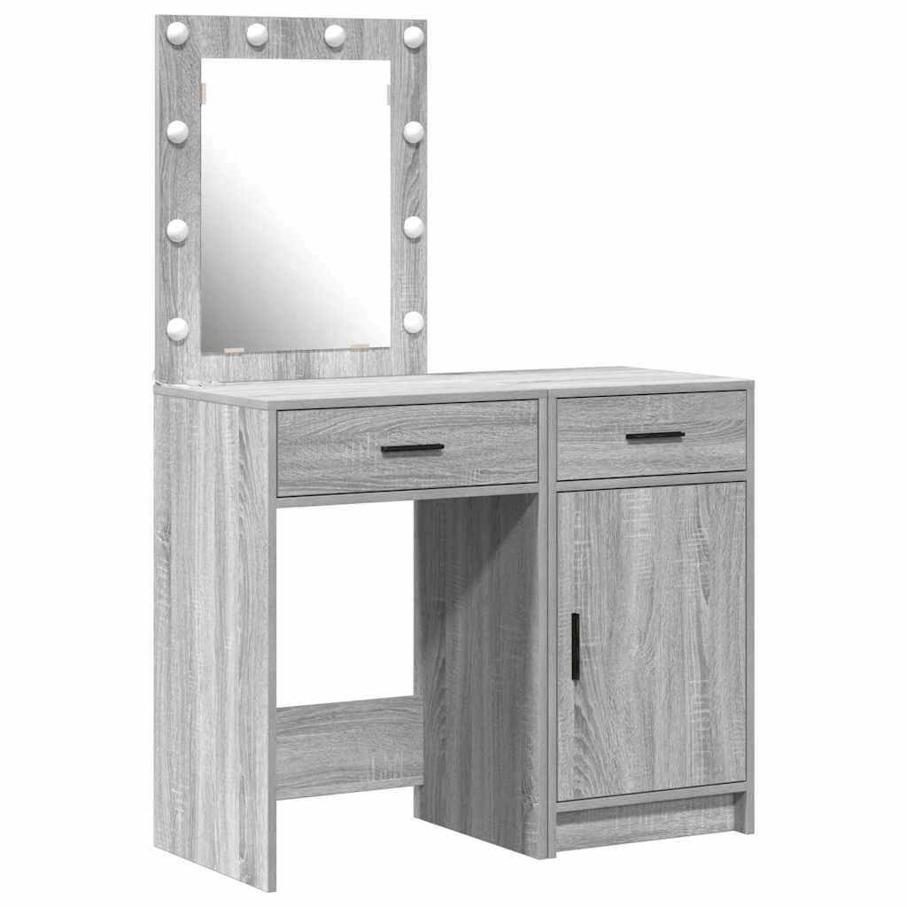Τραπέζι περιποίησης 2 τμχ. Γκρι 50 x 41 x 135 εκ