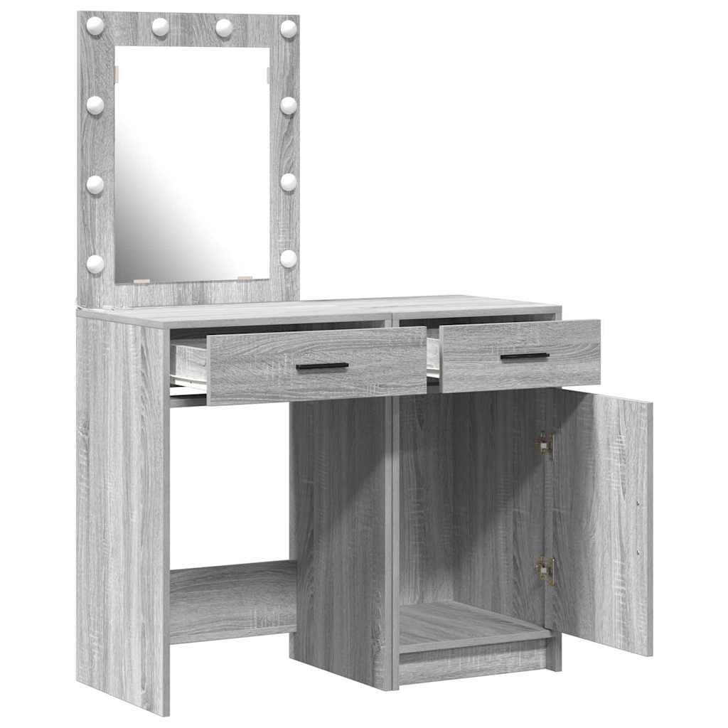 Τραπέζι περιποίησης 2 τμχ. Γκρι 50 x 41 x 135 εκ