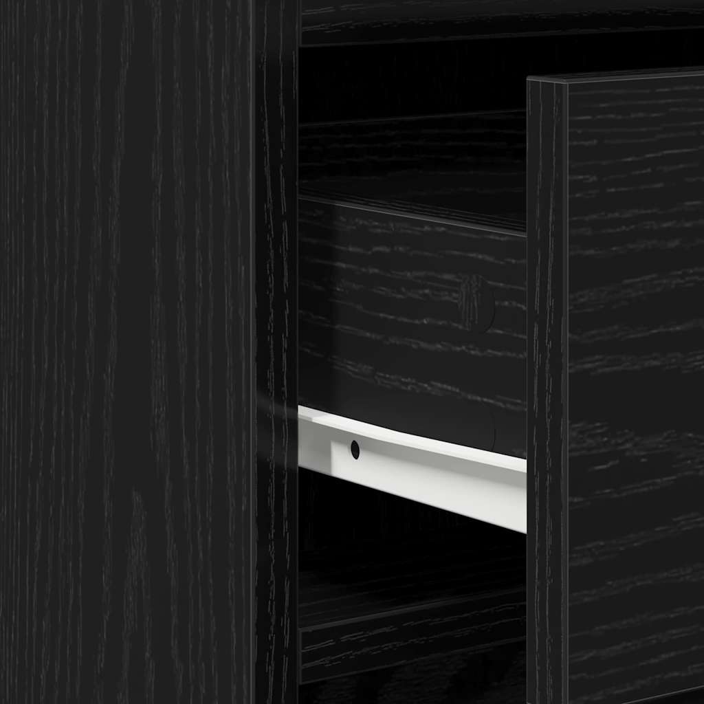 Τραπέζι περιποίησης Μαύρο 50 x 41 x 135 εκ Επεξεργασμένο Ξύλο