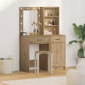Σετ Τραπέζι Ντυσίματος με LED 2 τμχ. Artisan Oak