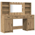 Σετ Τραπέζι Ντυσίματος με LED 3 τμχ. Artisan Oak