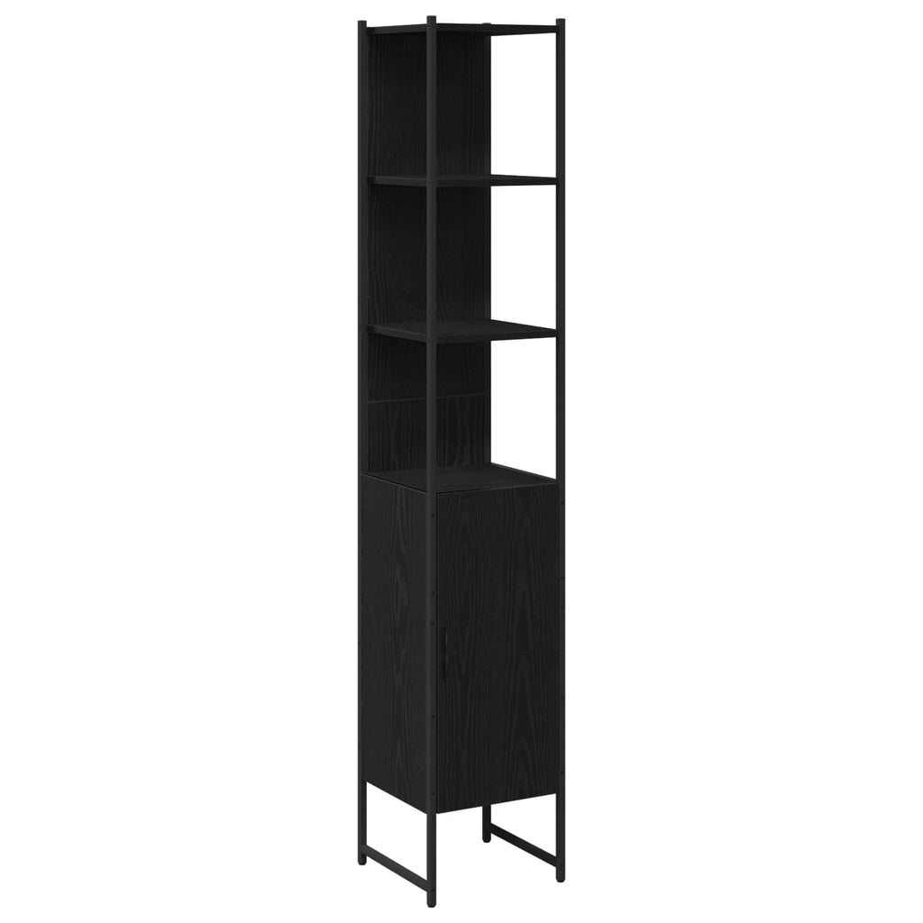 Μονάδες Νιπτήρα Μπάνιου 3 τμχ. Μαύρο 33 x 33 x 185,5 εκ
