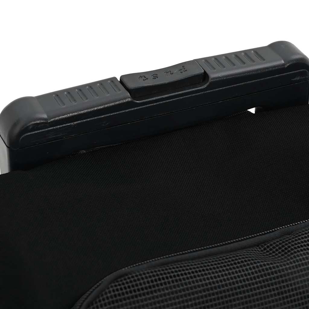 Καρότσι Κατοικίδιων 3 σε 1 Μαύρο Ύφασμα Oxford 48x32x(57-106) εκ.