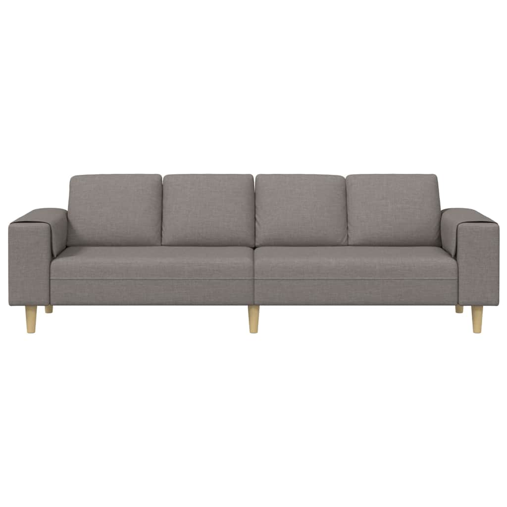 Καναπές σαλονιού Taupe 250 x 77 x 76 εκ. Πολυεστέρας