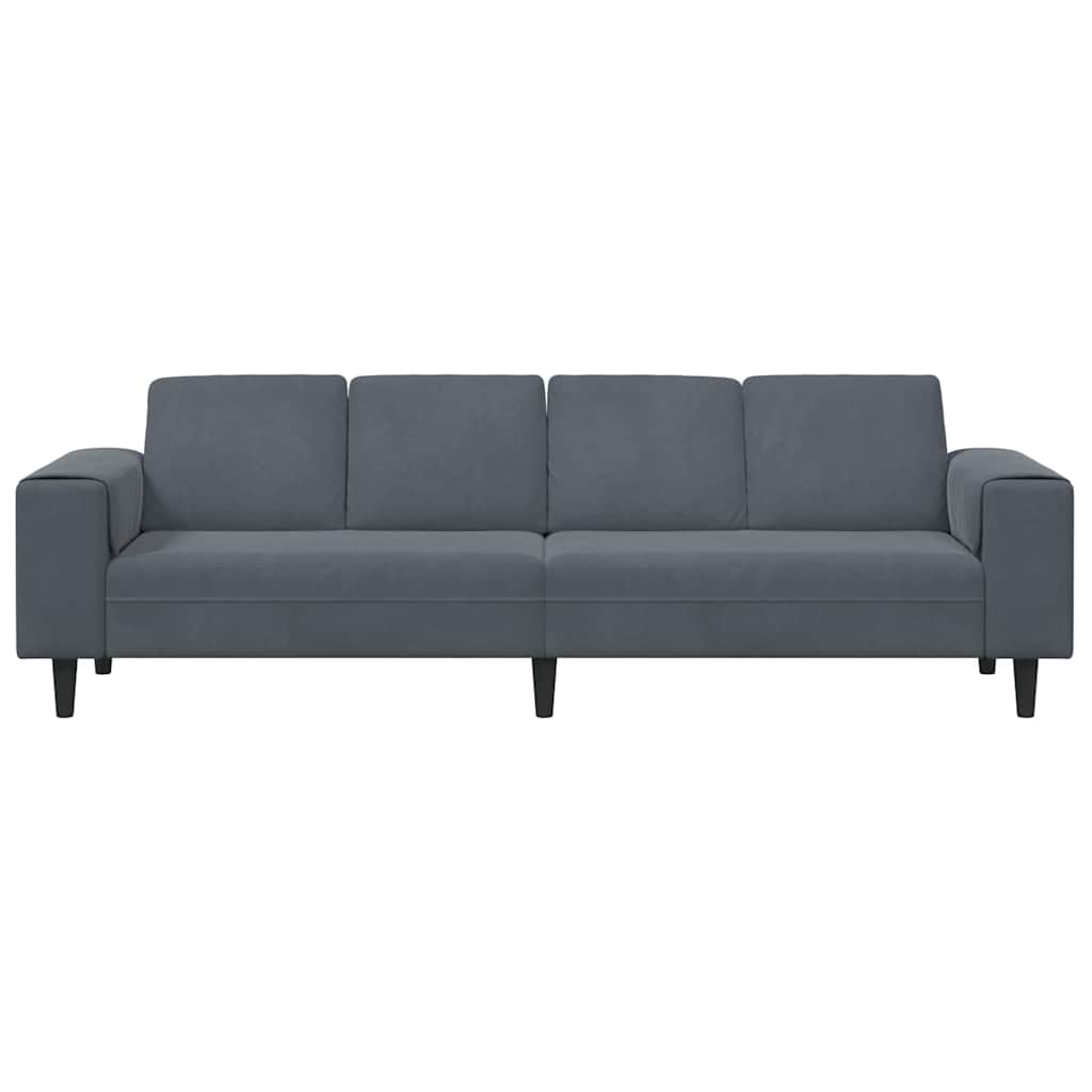 Καναπές σαλονιού Σκούρο Γκρι 250 x 77 x 76 εκ.