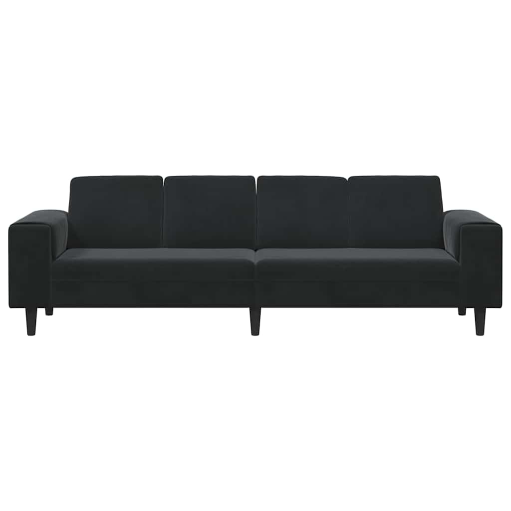 Καναπές σαλονιού Μαύρο 250 x 77 x 76 εκ.
