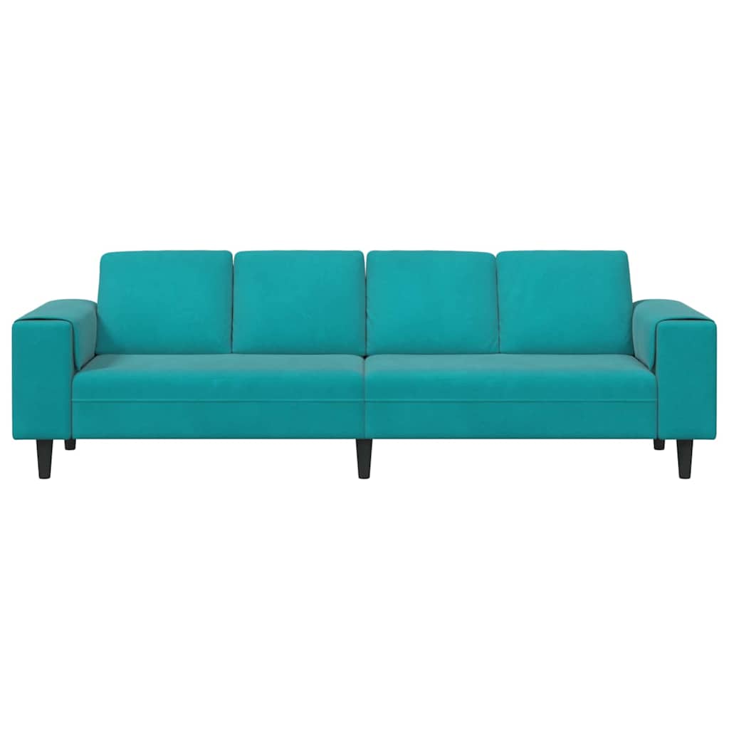Καναπές σαλονιού Τιρκουάζ 250 x 188 x 76 εκ.