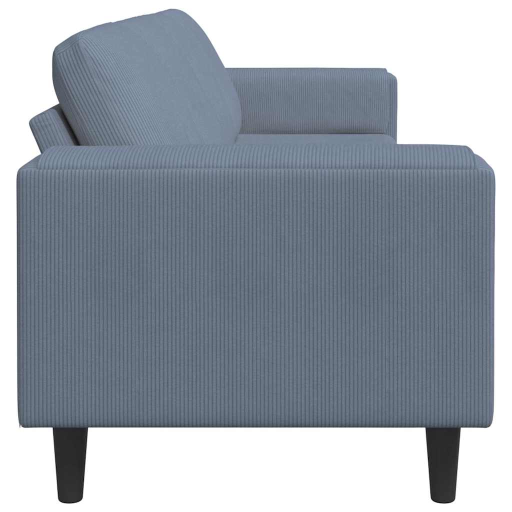 Καναπές Μπλε 250 x 77 x 76 εκ. Υφασμάτινο Κορντουρά