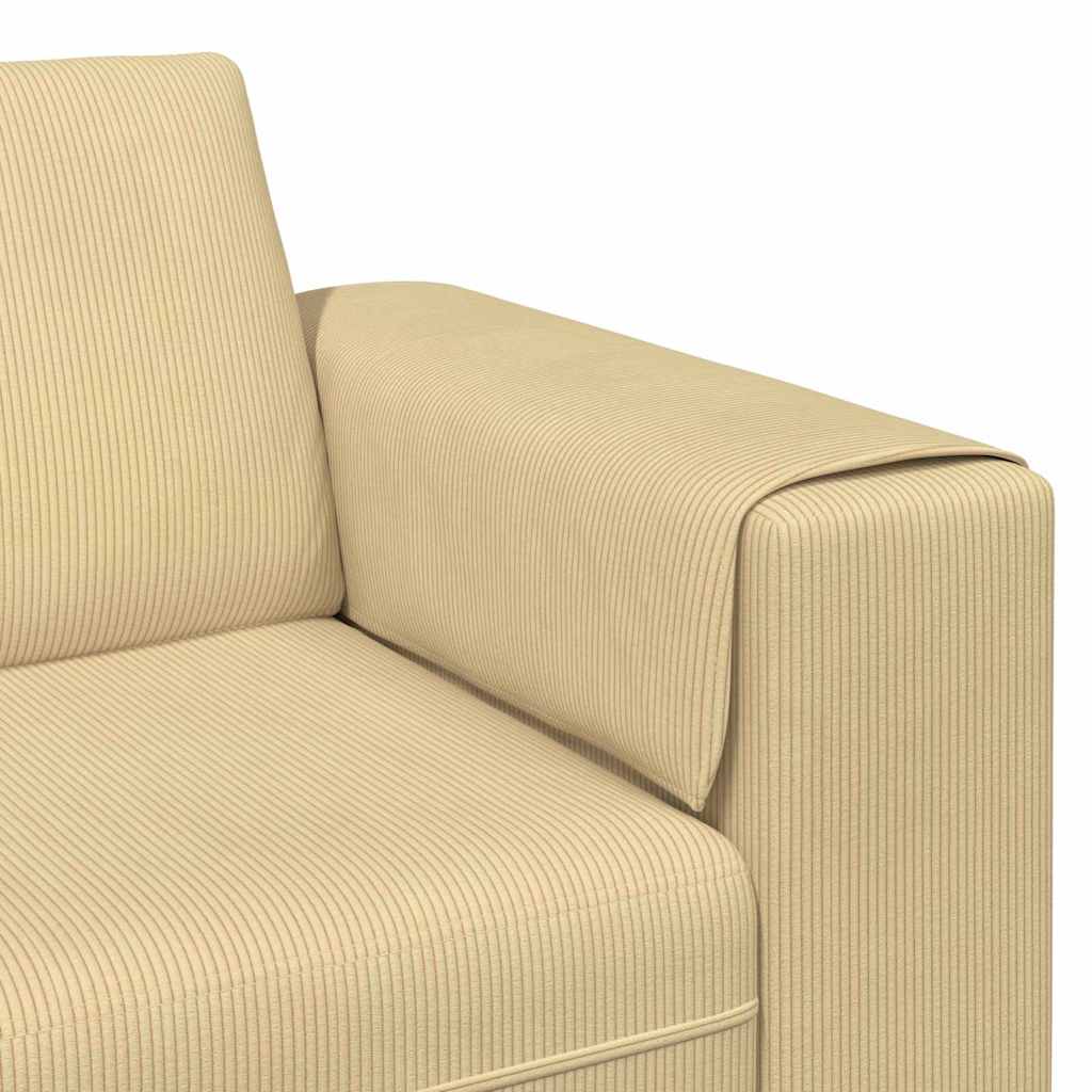 Καναπές Γκρι Πράσινο 250 x 77 x 76 εκ. Υφασμάτινο Κορντουρά