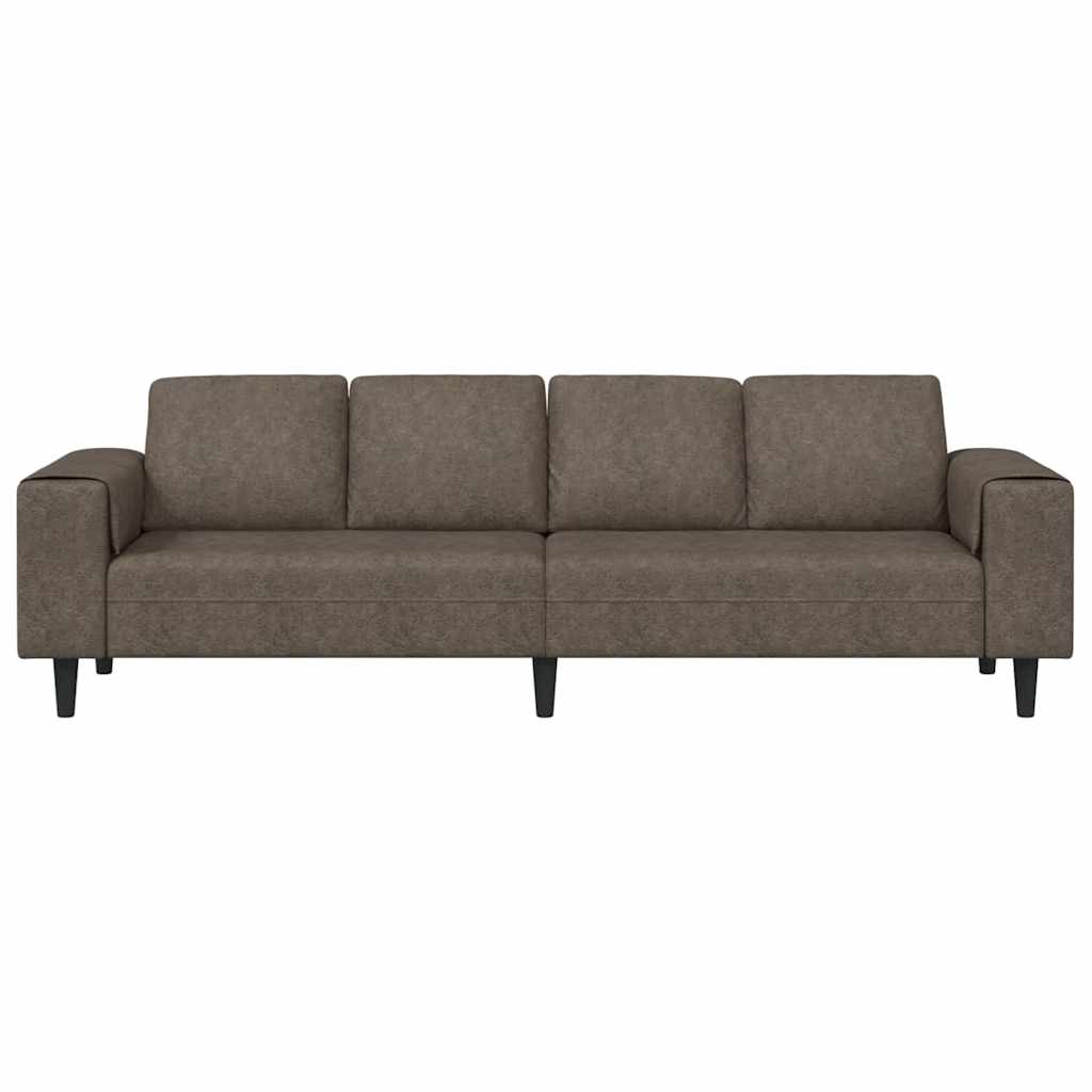 Καναπές σαλονιού Σκούρο Γκρι 250 x 77 x 76 εκ.