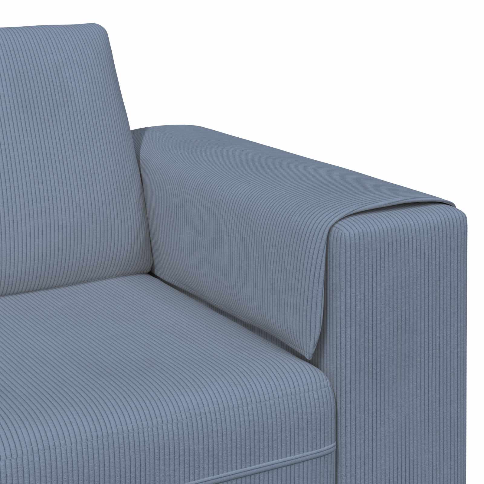 Καναπές Μπλε 250 x 188 x 76 εκ. Υφασμάτινο Κορντουρά