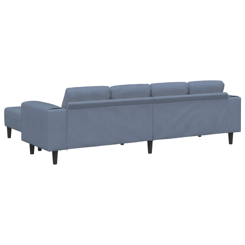 Καναπές Μπλε 250 x 188 x 76 εκ. Υφασμάτινο Κορντουρά