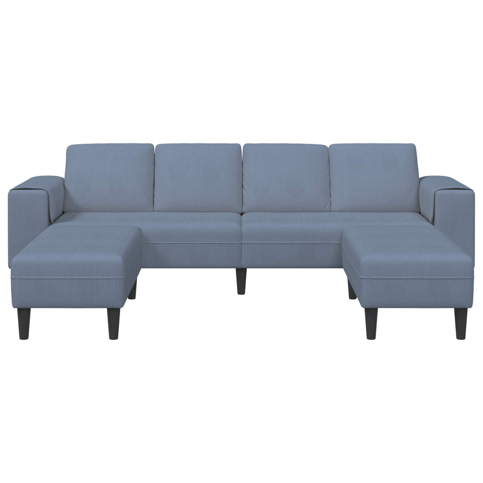 Καναπές Μπλε 250 x 188 x 76 εκ. Υφασμάτινο Κορντουρά