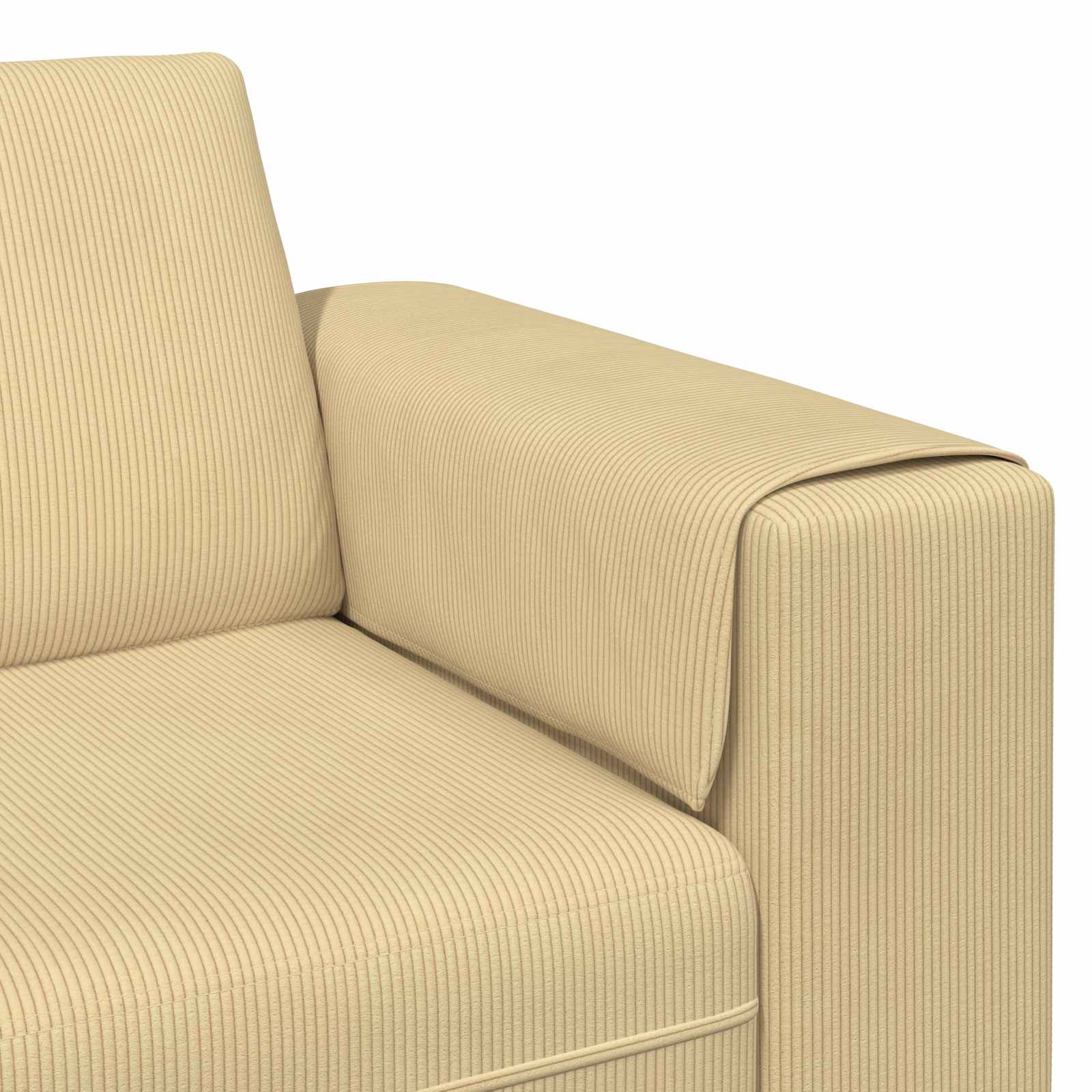 Καναπές Γκρι Πράσινο 250 x 188 x 76 εκ. Υφασμάτινο Κορντουρά