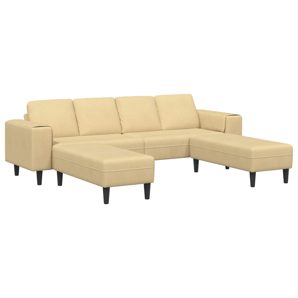 Καναπές Γκρι Πράσινο 250 x 188 x 76 εκ. Υφασμάτινο Κορντουρά