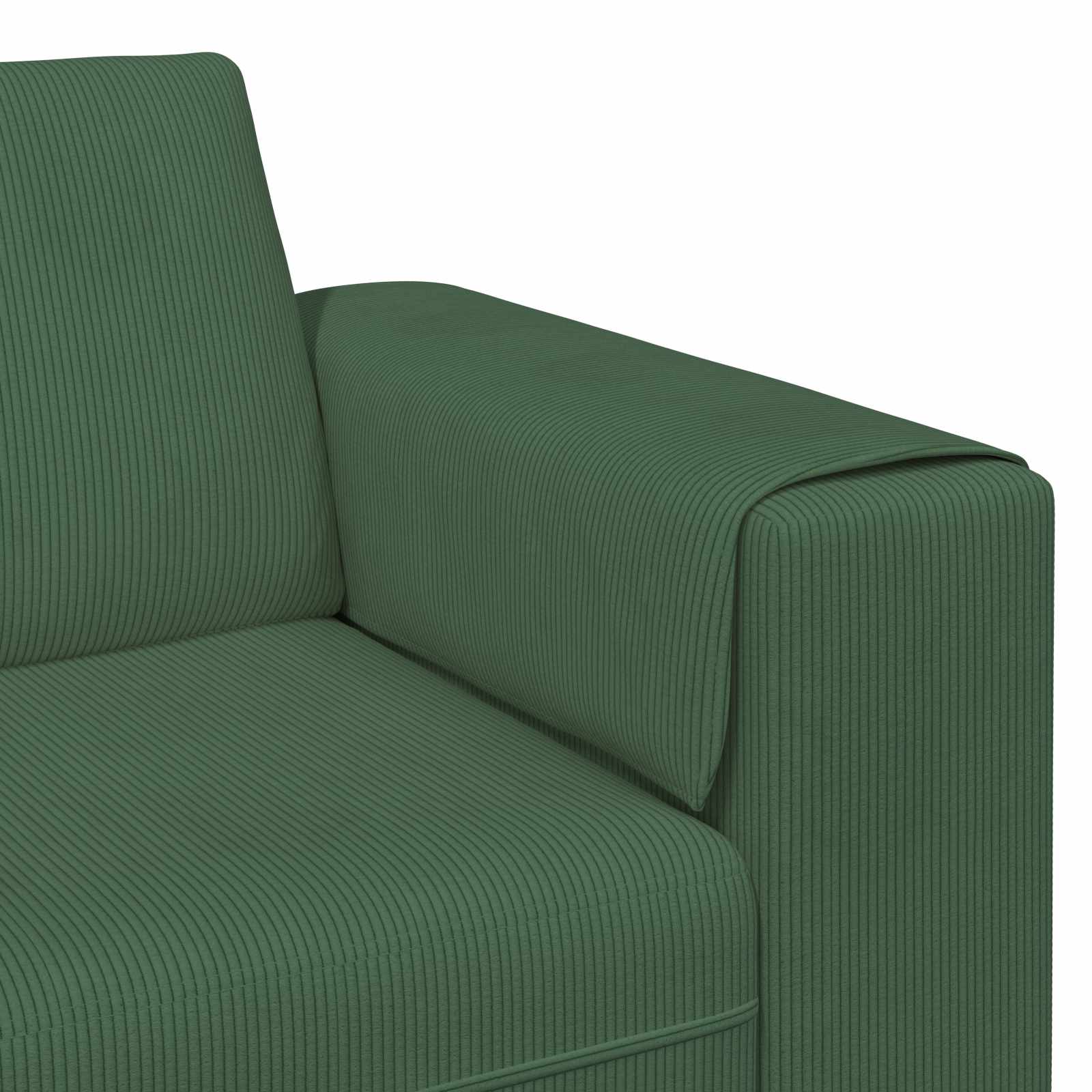 Καναπές Σκούρο Πράσινο 250 x 188 x 76 εκ. Υφασμάτινο Κορντουρά