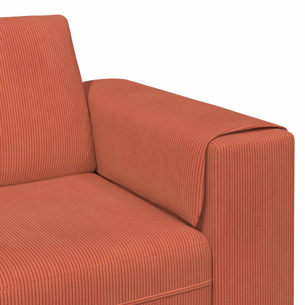 Καναπές Κόκκινο Πορτοκαλί 250 x 188 x 76 εκ.