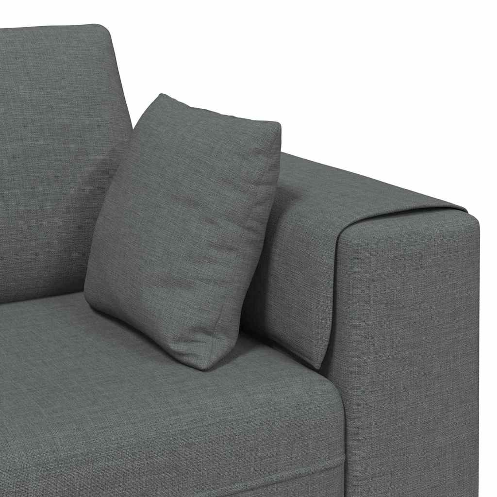 Καναπές Σκούρο Γκρι 250 x 77 x 76 εκ. ύφασμα