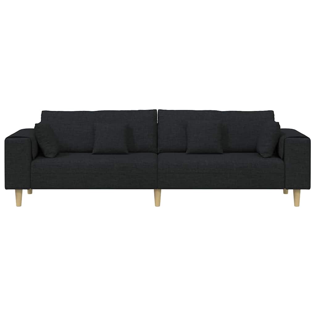 Καναπές Μαύρο 250 x 77 x 76 εκ. ύφασμα