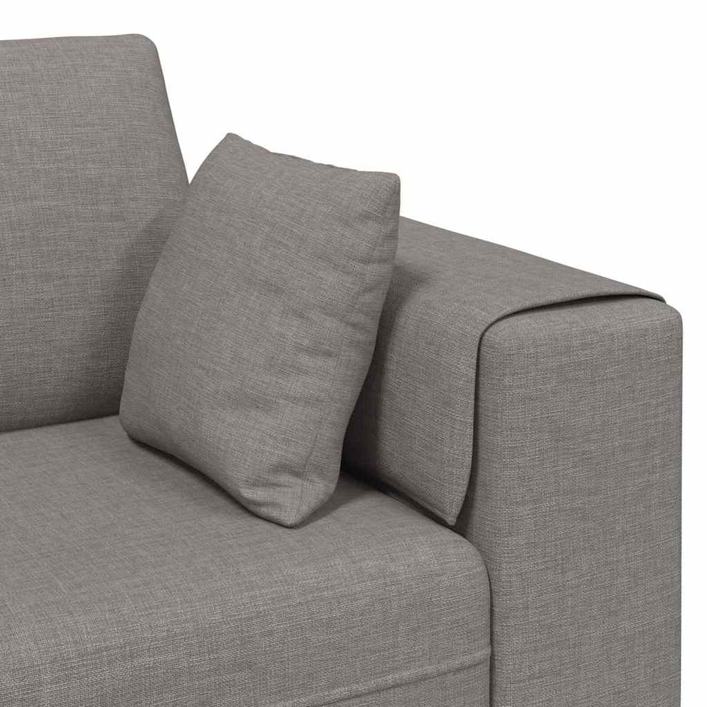 Καναπές Taupe 250 x 77 x 76 εκ. ύφασμα