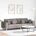 Καναπές Taupe 250 x 77 x 76 εκ. ύφασμα