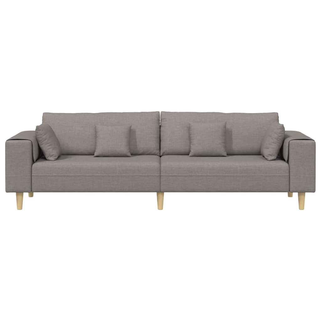 Καναπές Taupe 250 x 77 x 76 εκ. ύφασμα