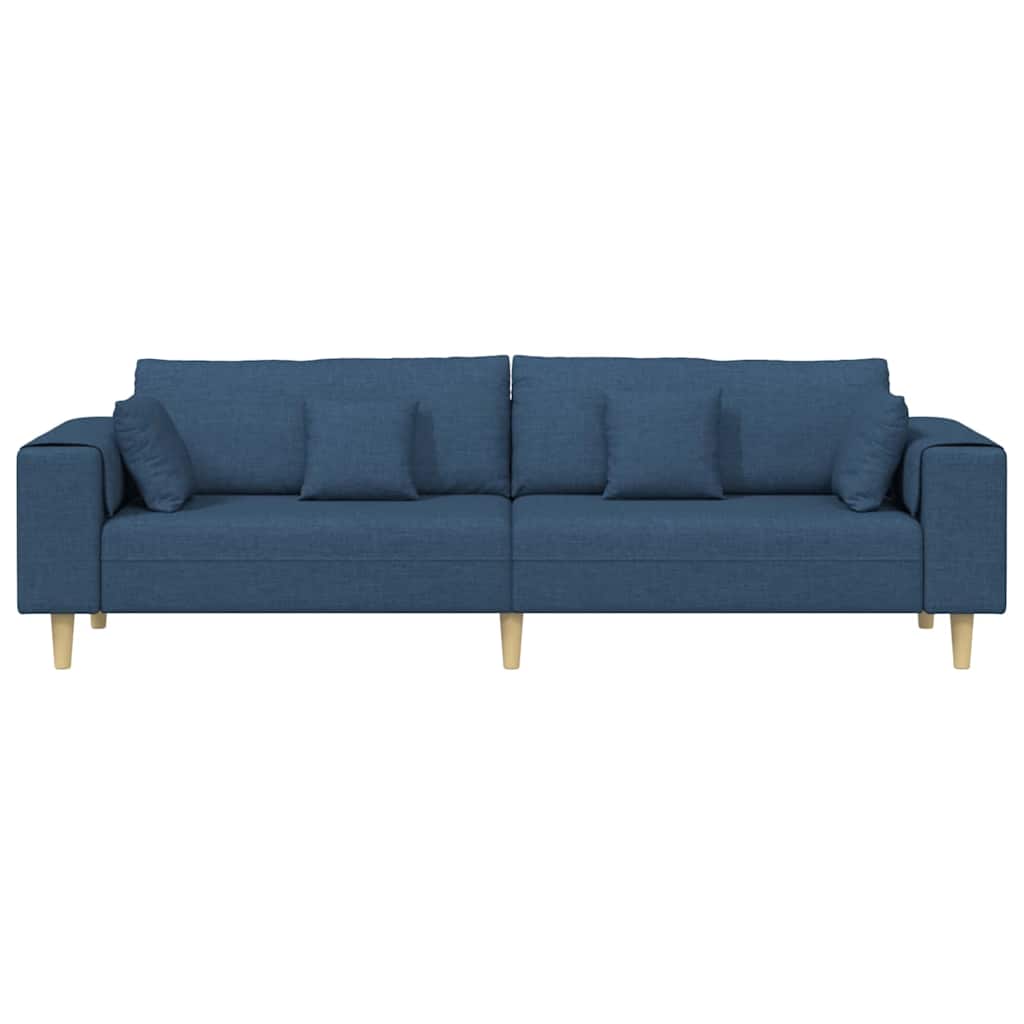 Καναπές Μπλε 250 x 77 x 76 εκ. ύφασμα