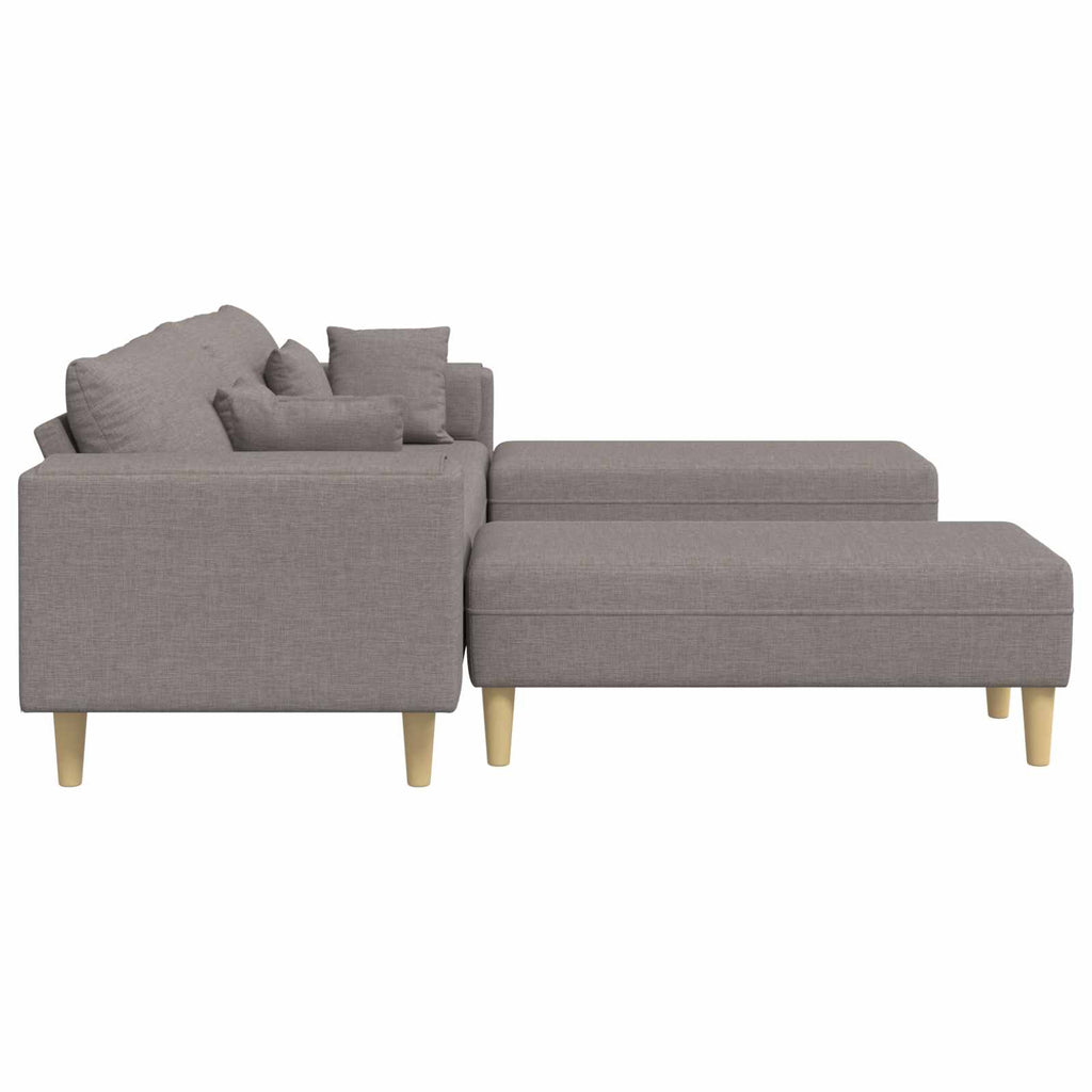 Καναπές 3 τμχ. Taupe ύφασμα
