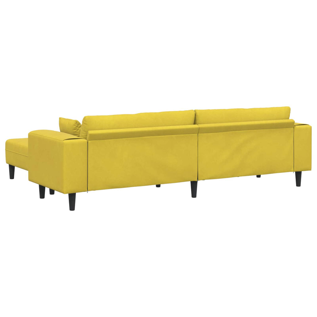 Καναπές 3 τμχ. Κίτρινο Βελούδο