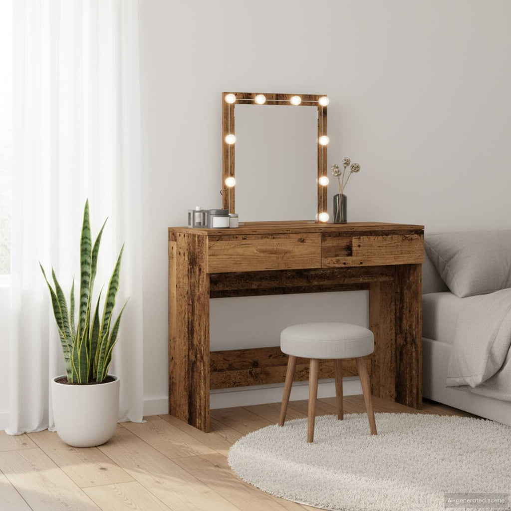 Τραπέζι περιποίησης Παλιό ξύλο 100 x 40 x 130 εκ