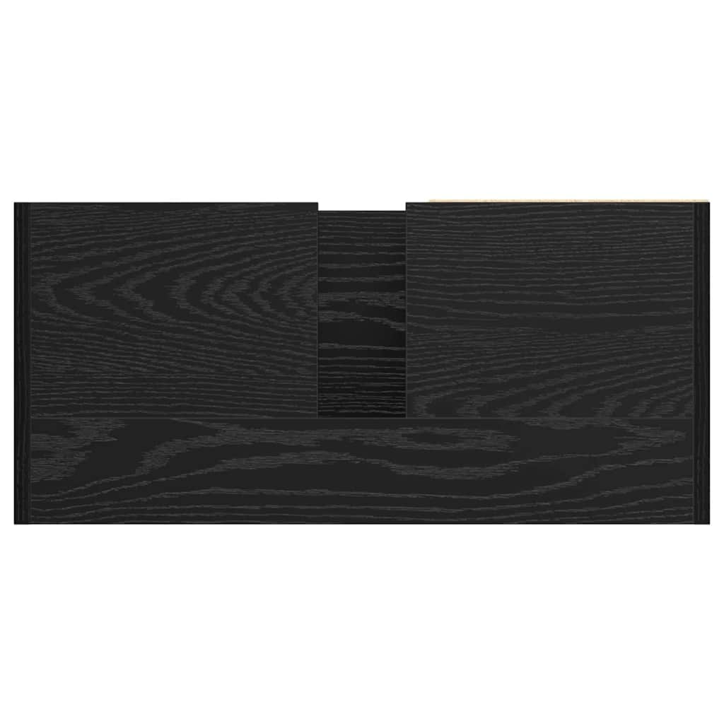 Ντουλάπι Μπάνιου Μαύρη Οξυά 63 x 29 x 55 cm Επεξεργασμένο ξύλο
