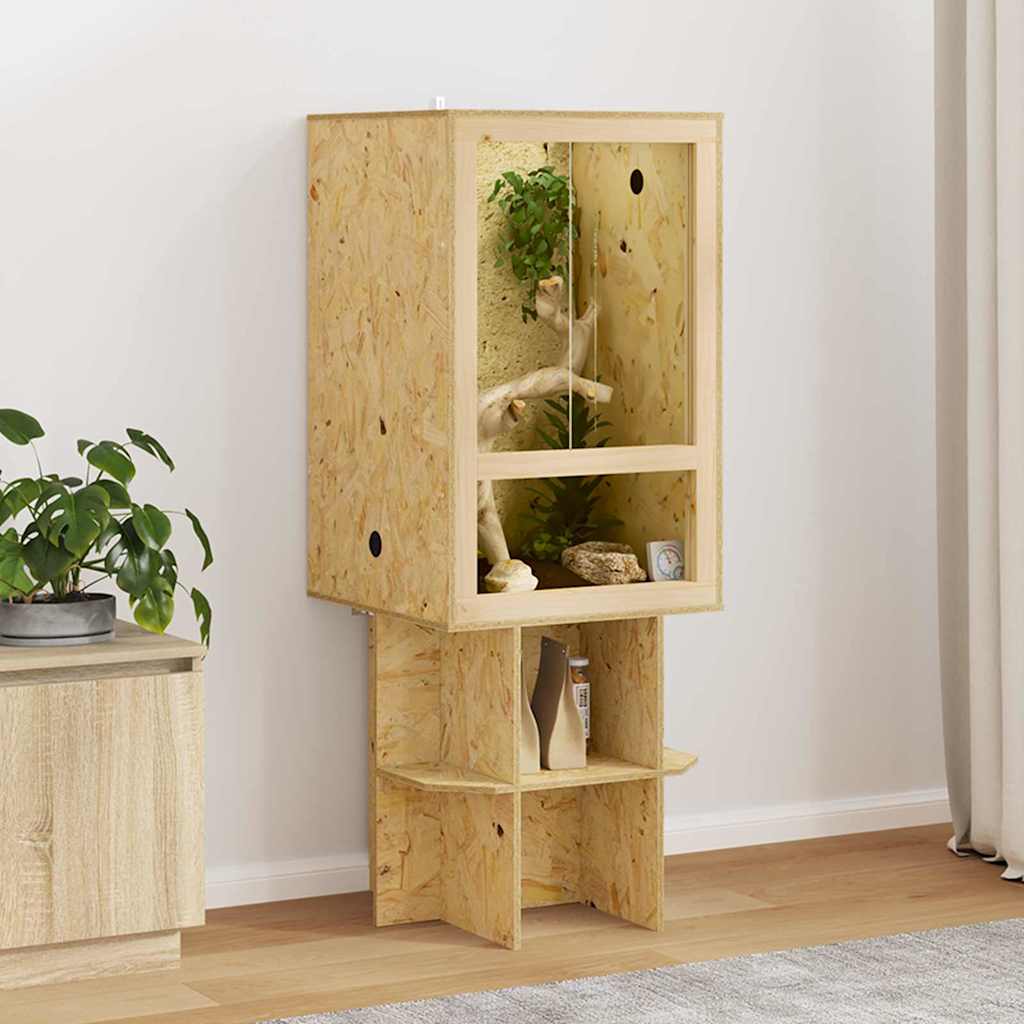Terrarium Καφέ 50 x 50 x 130 εκ OSB