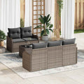 Σετ Καναπέ Κήπου 6 τεμ. 5-Αριθμός καθισμάτων Γκρι