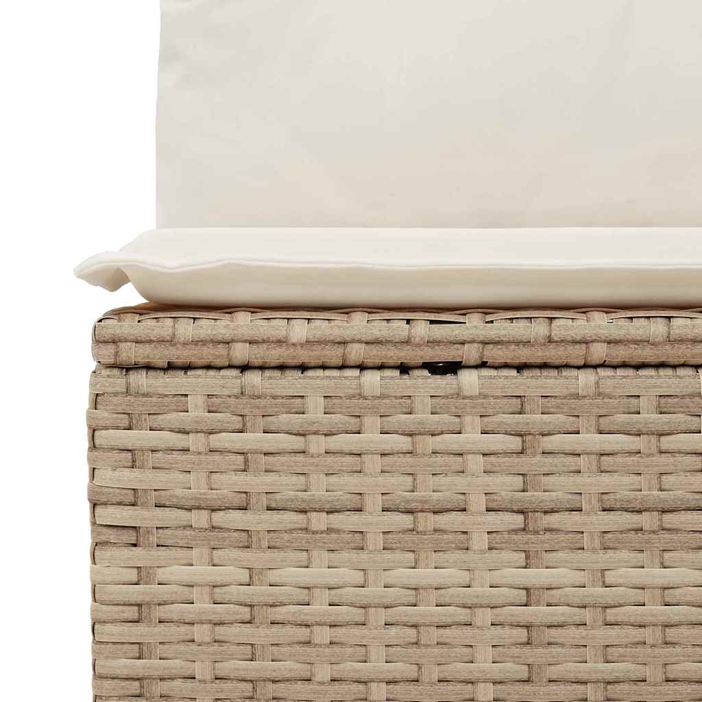 Σετ Καναπέ Κήπου 3 τμχ. Μπεζ και Κρέμα συνθετικό ρατάν