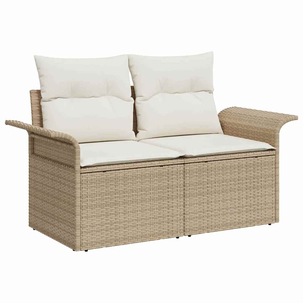 Σετ Καναπέ Κήπου 7 τμχ. 6-Αριθμός καθισμάτων Μπεζ και Κρέμα