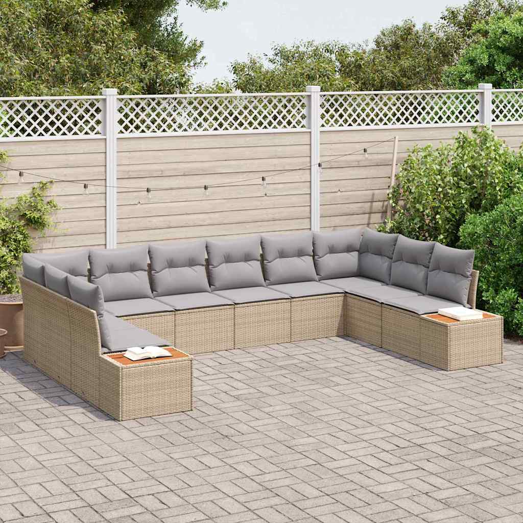 Σετ Καναπέ Κήπου 10 τεμ. 10-Αριθμός καθισμάτων