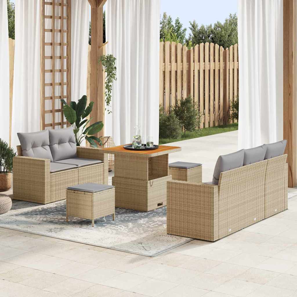 Σετ Καναπέ Κήπου 8 τεμ. 5-Αριθμός καθισμάτων