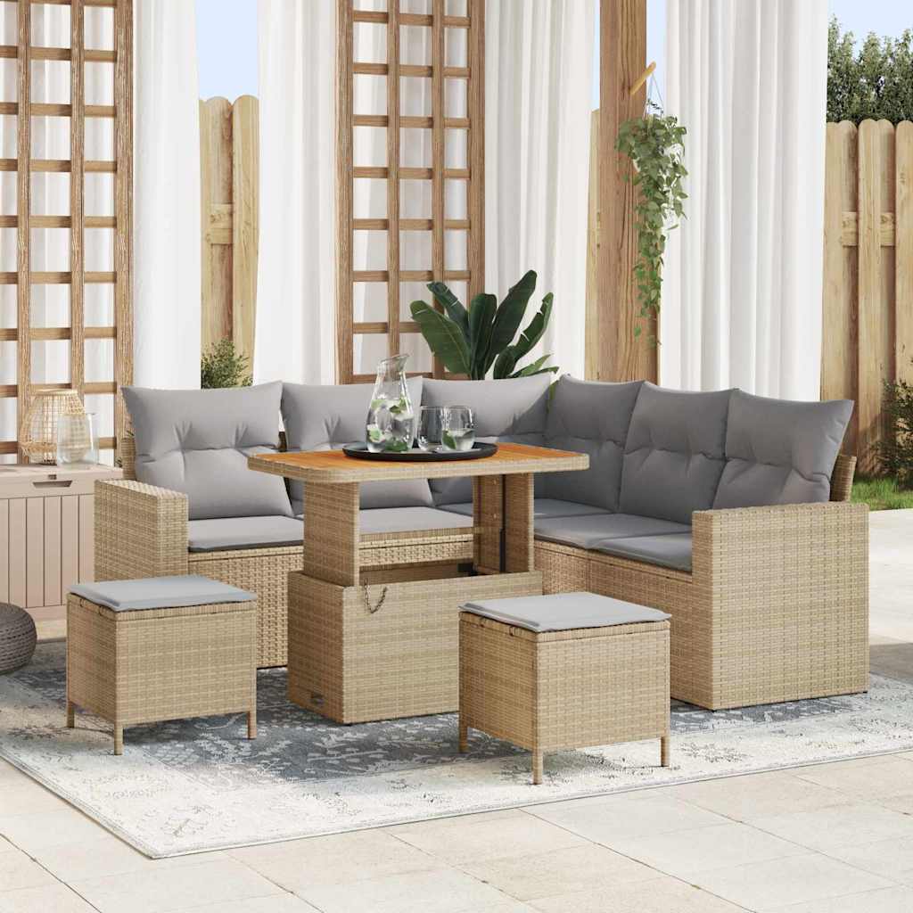 Σετ Καναπέ Κήπου 9 τεμ. 6-Αριθμός καθισμάτων