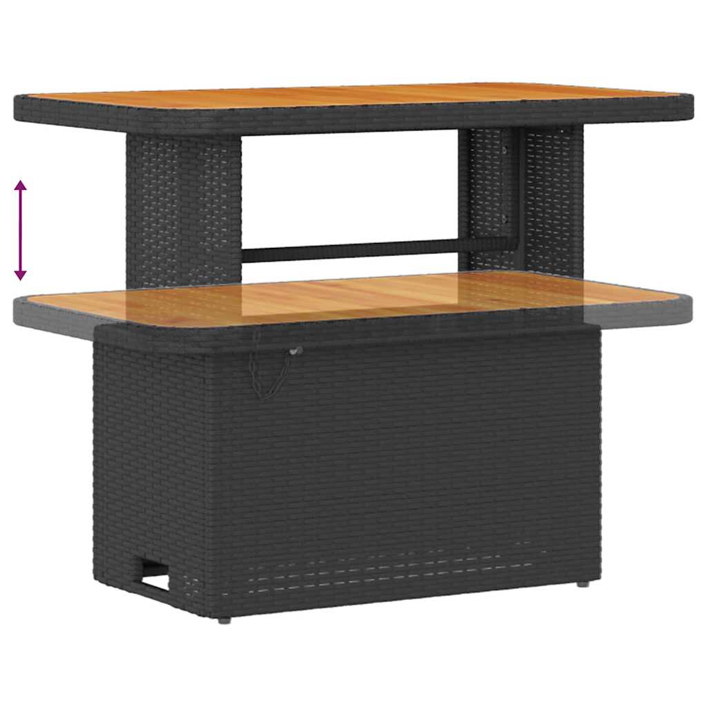 Σετ Καναπέ Κήπου 9 τμχ. 6-Αριθμός καθισμάτων Μαύρο και Κρέμα