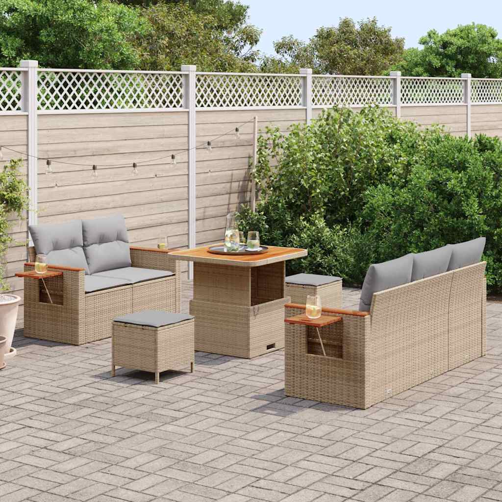 Σετ Καναπέ Κήπου 10 τμχ. 7-Αριθμός καθισμάτων