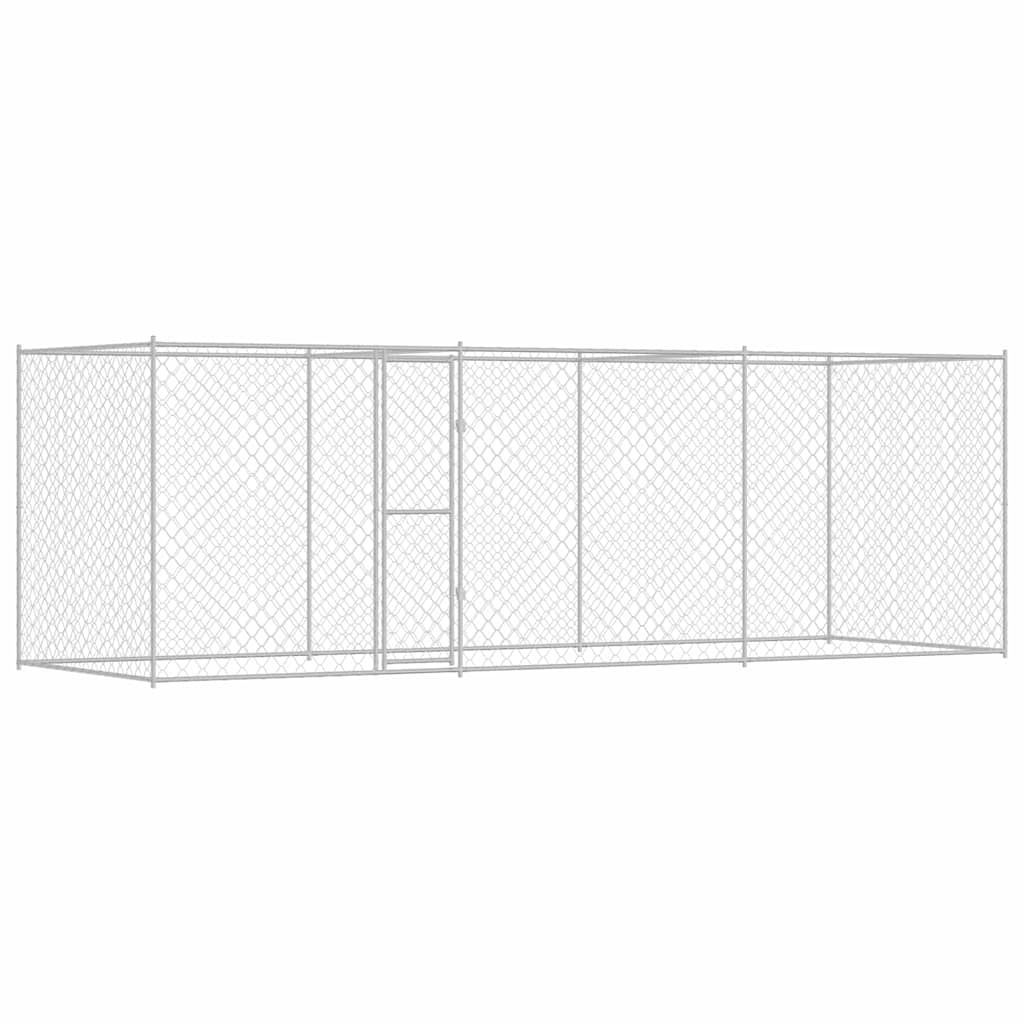 Κλουβί σκύλου Ασημί 600 x 200 x 200 εκ. Επικαλυμμένος Χάλυβας