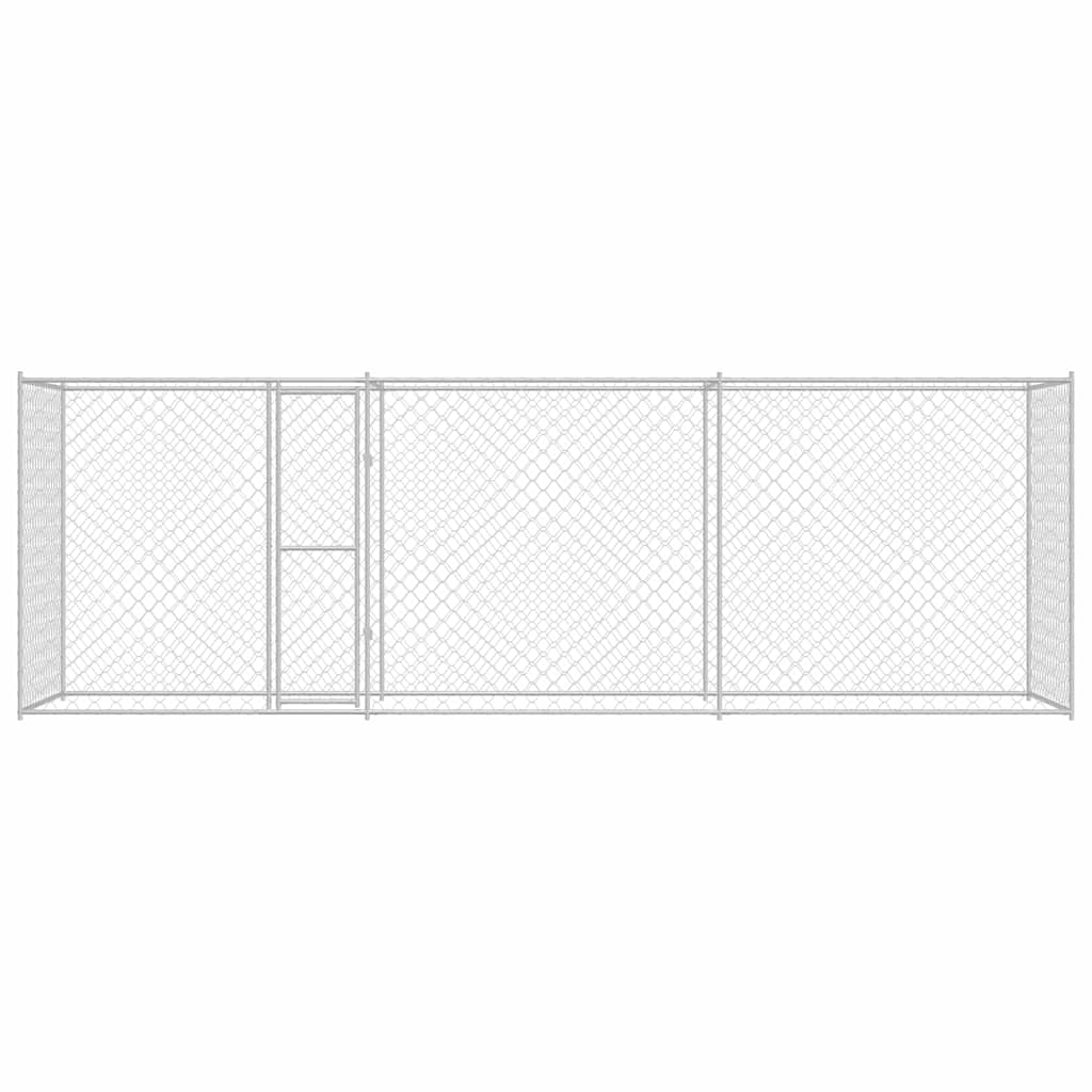 Κλουβί σκύλου Ασημί 600 x 200 x 200 εκ. Επικαλυμμένος Χάλυβας